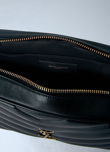 LN-CC® - Saint Laurent: Matelassé Loulou Camera Bag - Black Saint Laurent Matelassé Loulou Camera Bag Black sla0265141