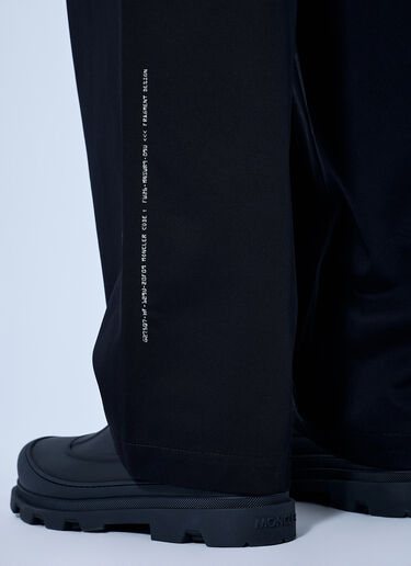 LN-CC® - Moncler x FRGMT Hiroshi Fujiwara: Pleated Wide-Leg Trousers - Black Moncler x FRGMT Hiroshi Fujiwara Pleated Wide-Leg Trousers Black mfr0166005