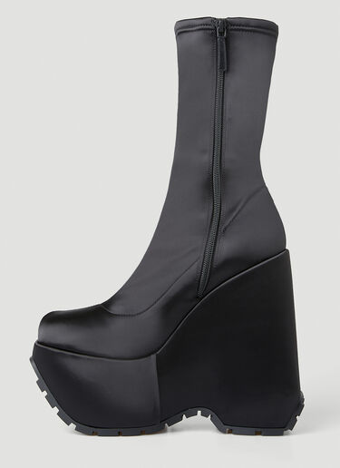 Versace Triplatform 踝靴 黑色 vrs0249057