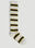 Balenciaga Knee High Stripe Socks Black bal0252033