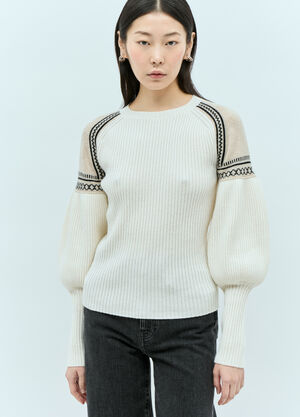 Max Mara Feminine Wool And Cashmere Sweater Camel max0256019