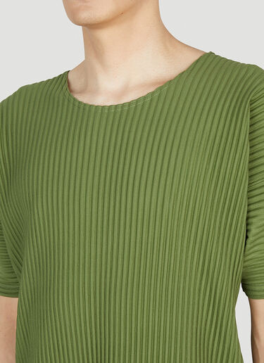 Homme Plissé Issey Miyake 褶裥 T 恤 绿色 hmp0152017