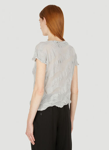 Yohji Yamamoto Links Motif Knit T-Shirt Grey yoy0248003