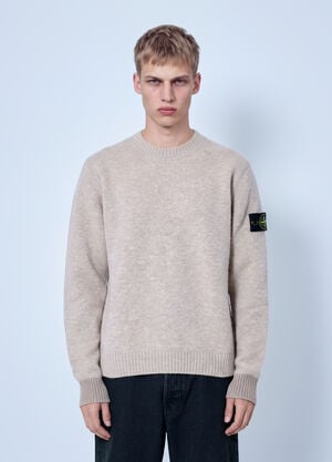 Stone Island Alpaca and Wool Crewneck Sweater Beige sto0165064