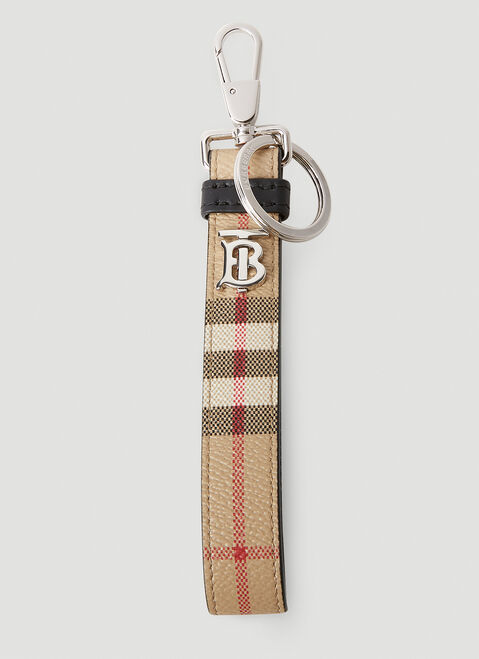 Burberry TB Check Keyring Black bur0152028