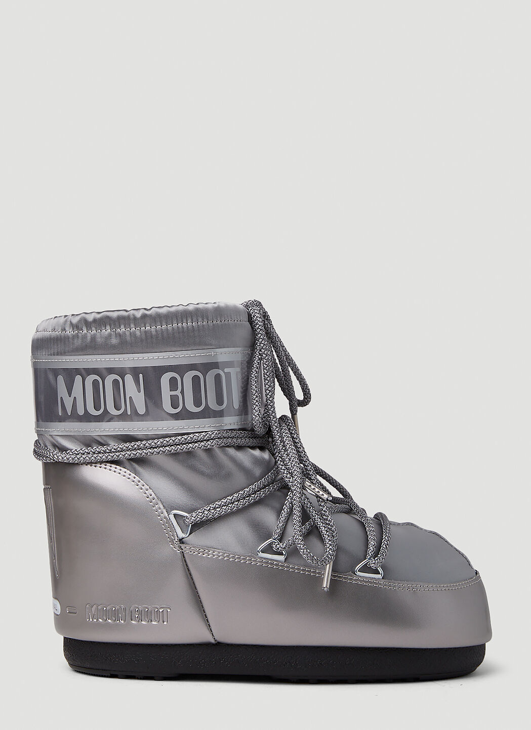 Moon Boot 아이콘 로우 글랜스 스노우 부츠 블랙 mnb0355001
