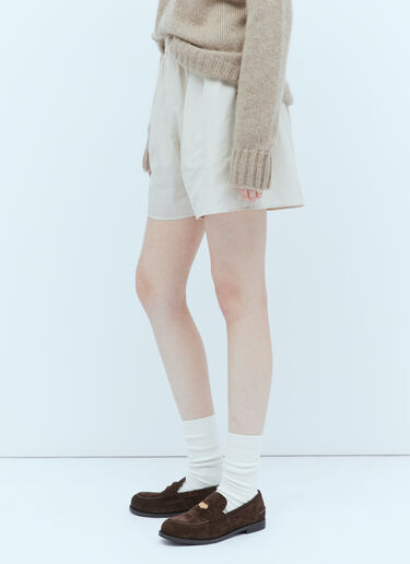 Gunther Stripe Shorts The Row Gunther Stripe Shorts Brown row0253019