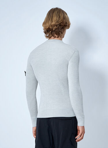 Stone Island Ribbed Crewneck Sweater Grey sto0165065