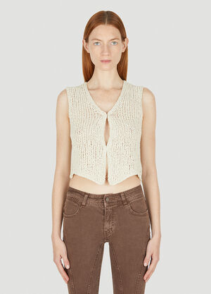 TheOpen Product Open Front Knit Top Brown top0249014