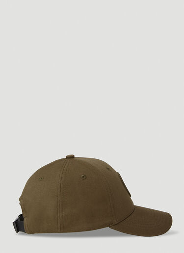 Stone Island 로고 패치 베이스볼 캡 그린 sto0152095