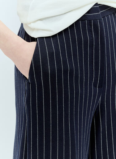 Max Mara Pinstripe Palazzo Pants Navy max0255029