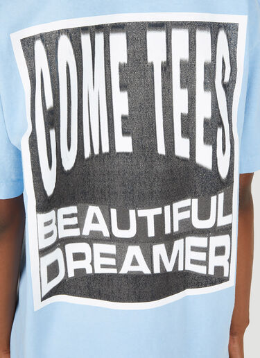 Come Tees Most Powerful Raver T-Shirt Light Blue com0349004