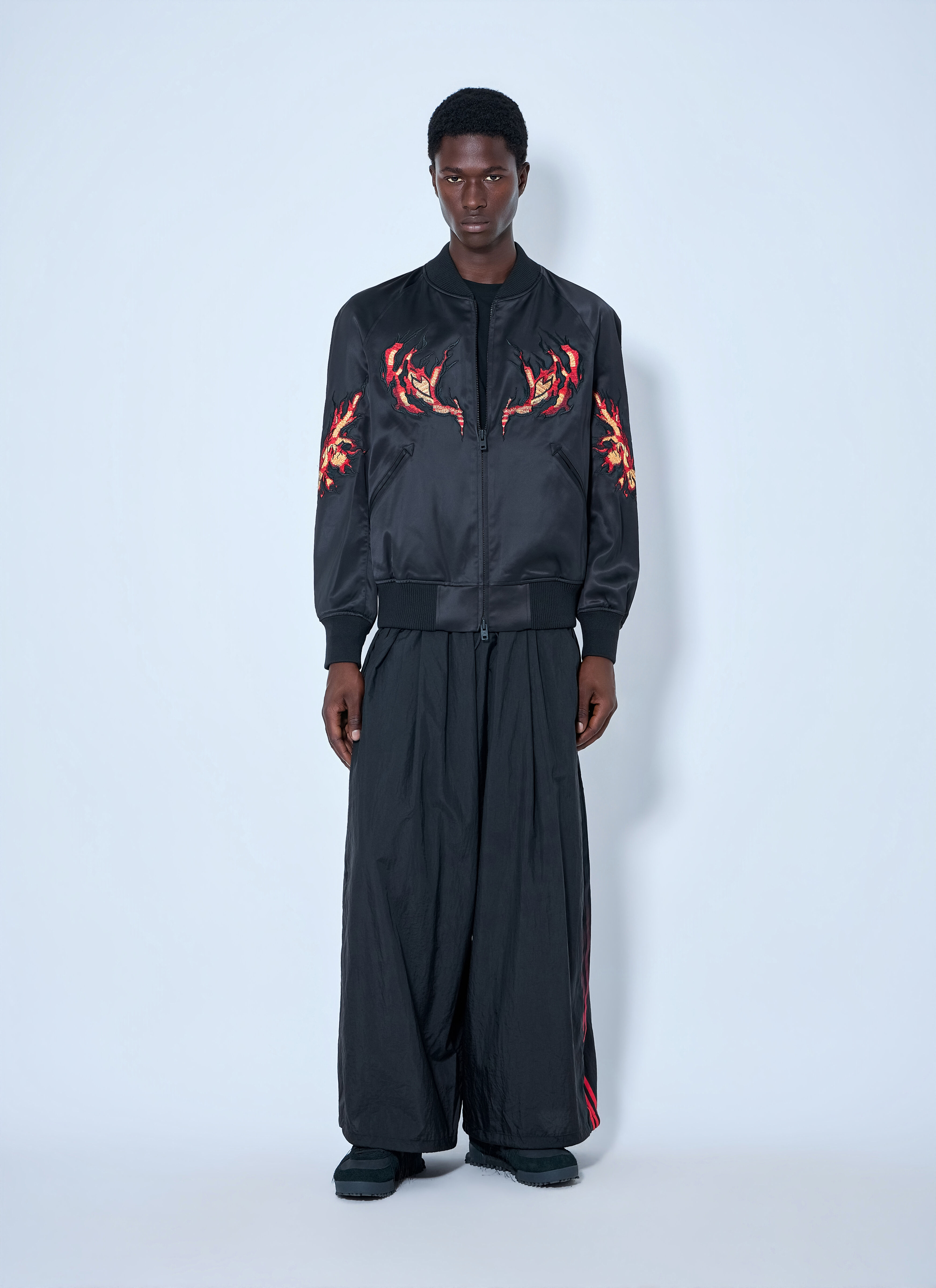 Y-3 Men's' GFX Souvenir Jacket in Black | LN-CC®