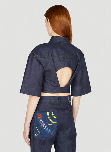Le Haut De Nimes Yuma Top Jacquemus Le Haut De Nimes Yuma Top Blue jac0251053