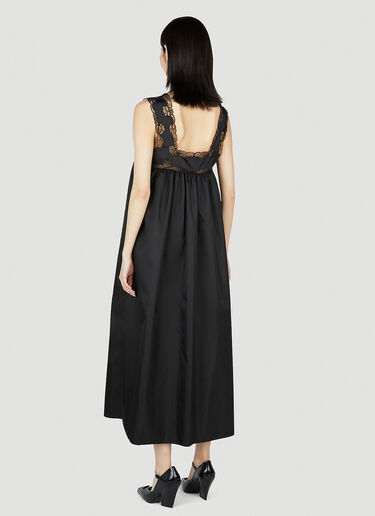 Prada Re-Nylon Lace Trim Dress Black pra0252050