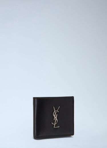 Saint Laurent Cassandre Bi-Fold Wallet Black sla0136055