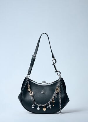 Vivienne Westwood Charm Frame Handbag Black vvw0260015