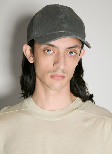 Rick Owens DRKSHDW Denim Baseball Cap Grey drk0156026