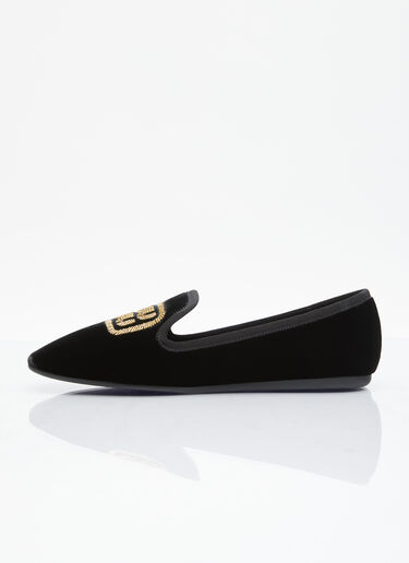 Miu Miu Velvet Slipper Loafers Brown miu0255020