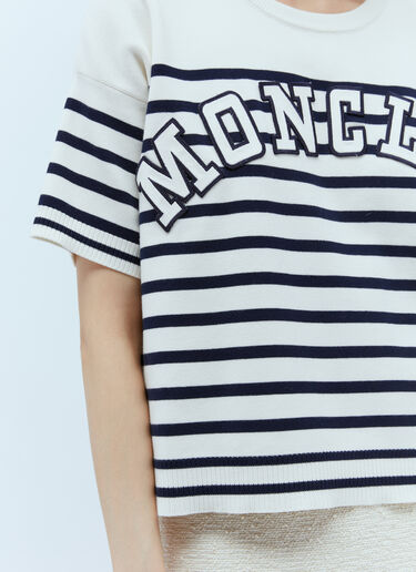 徽标贴花 T 恤 Moncler 徽标贴花 T 恤 白色 mon0255043