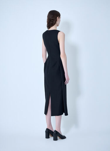 Jacquemus La Robe Tablier Midi Dress Black jac0264013