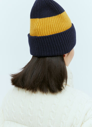 Striped Logo Patch Beanie Hat Moncler x Palm Angels Striped Logo Patch Beanie Hat Multi mpa0355006