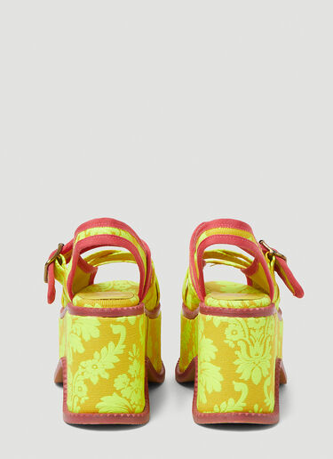 Vivienne Westwood Northern Sole Platform Sandals Yellow vvw0251138