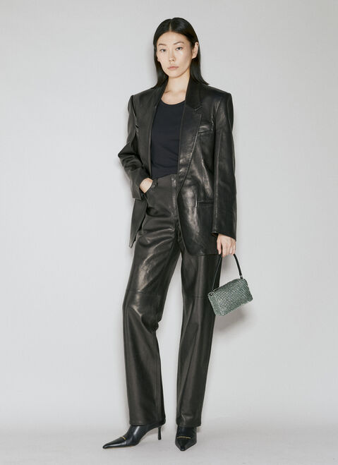 Alexander Wang フライレザー・ワイドレッグパンツ Grey awg0255023