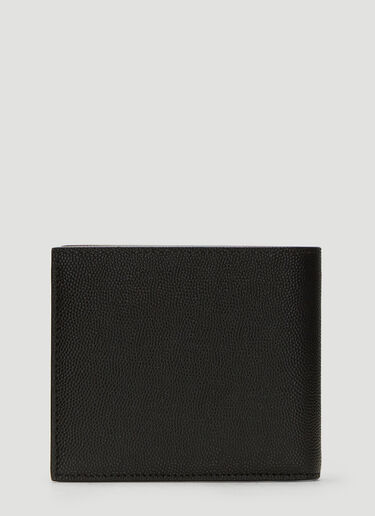 Saint Laurent Foil Stamped Bi-Wallet Black sla0138023