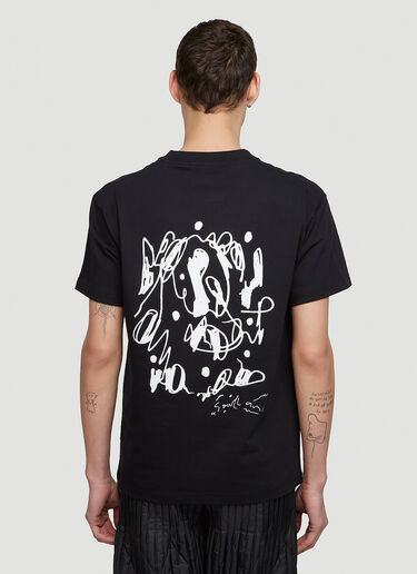Soulland Flower Scribble T-Shirt Black sld0148001