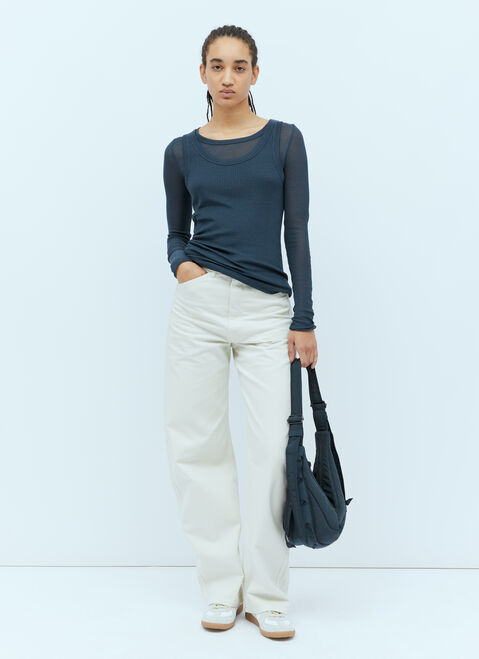 Lemaire Seamless Long Sleeve Top Blue lem0254004