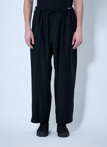 Yohji Yamamoto Drawstring Pants Black yoy0160001