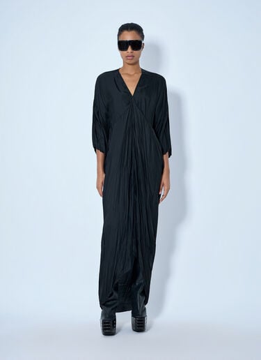 LN-CC® - Rick Owens: Tommy Kite Gown - Black Rick Owens Tommy Kite Gown Black ric0265011