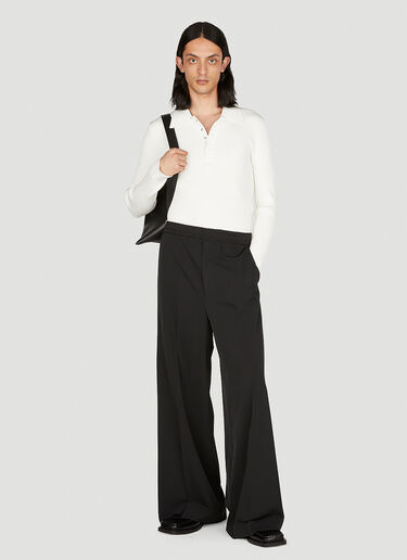 Courrèges Knitted Polo Shirt White cou0152010