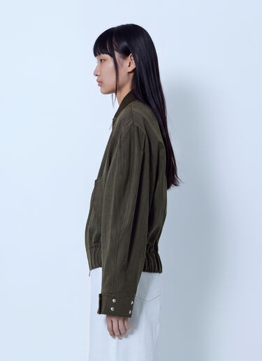 GANNI 轻羊毛混纺宽松夹克 棕色 gan0265044