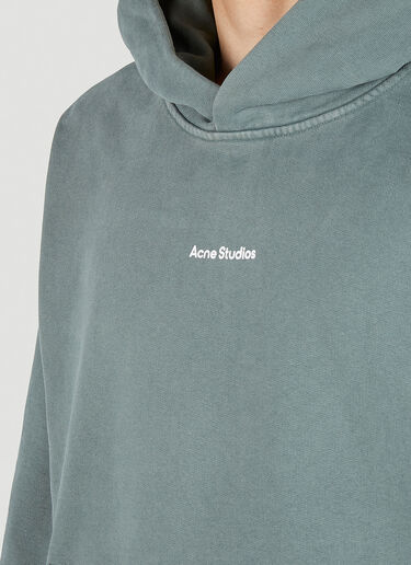 Acne Studios 徽标印花连帽运动衫 绿色 acn0152016