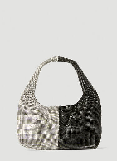 Mini Crystal Mesh Armpit Shoulder Bag KARA Mini Crystal Mesh Armpit Shoulder Bag Silver kar0252011
