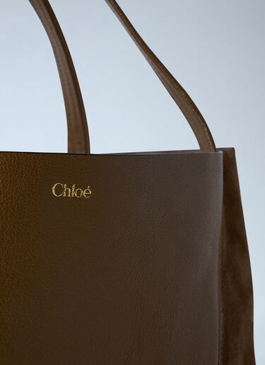 Chloé Spin Tote Bag Brown chl0263092