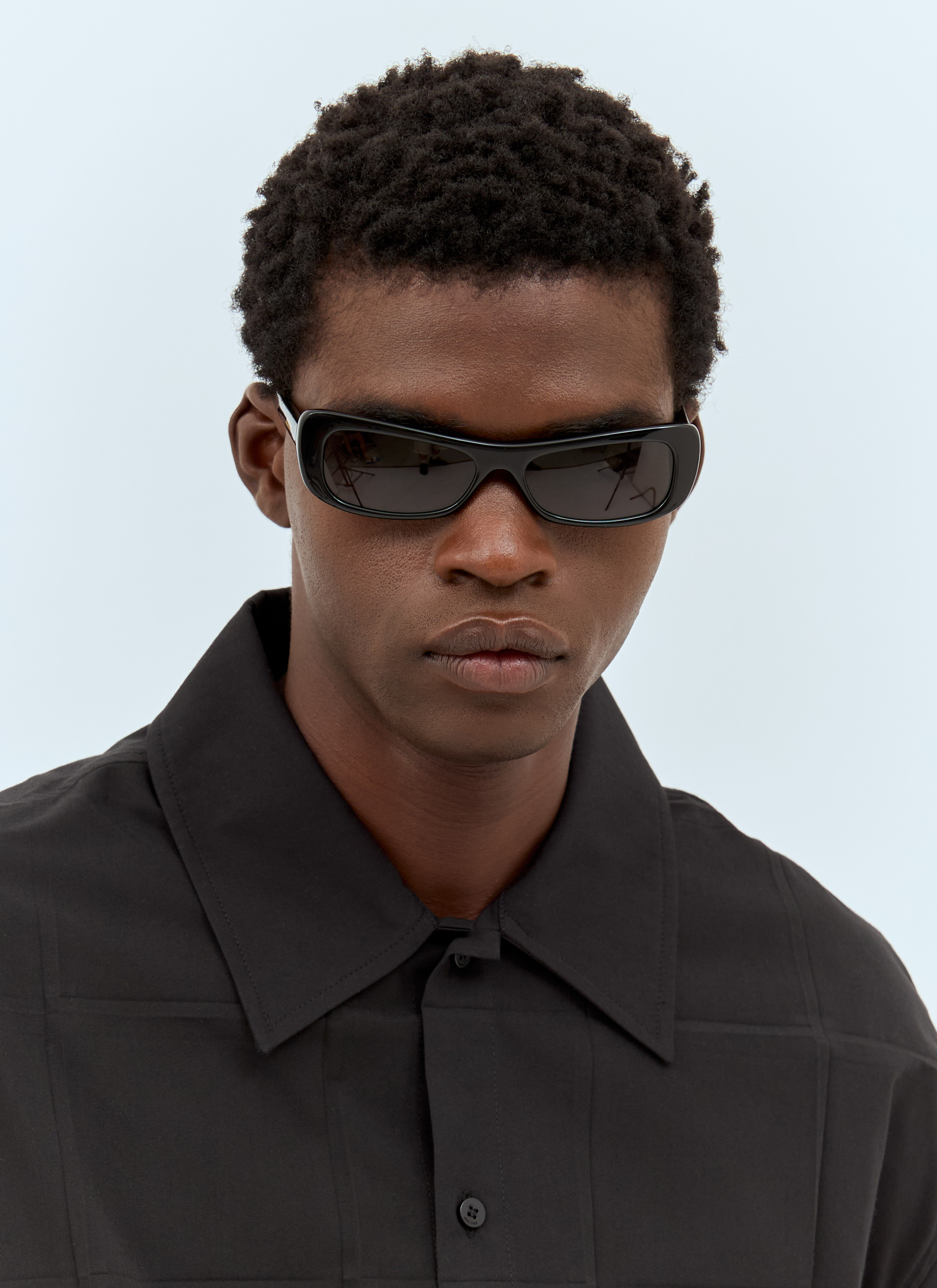 Jacquemus Men's' Les Lunettes Capri Sunglasses in Black | LN-CC®