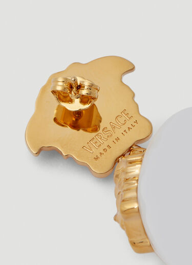 Versace Medusa Pearl Drop Earrings Gold vrs0250027