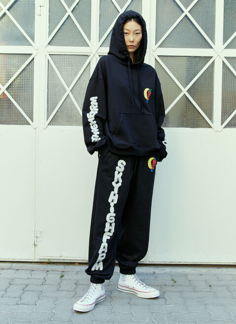 Sky High Farm Workwear グラフィックプリントトラックパンツ ホワイト skh0354012