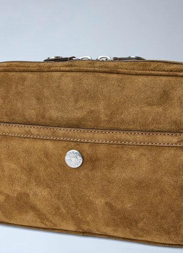 Acne Studios Camero Party Leather Shoulder Bag Brown acn0364004