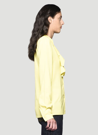 Bottega Veneta Ruffled-Trim Shirt Yellow bov0243023