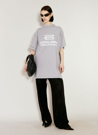Balenciaga Inside-Out Short Sleeve T-Shirt Grey bal0256010