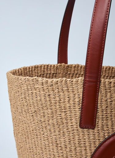 Chloé Large Horse Medal Basket Bag Brown chl0260031