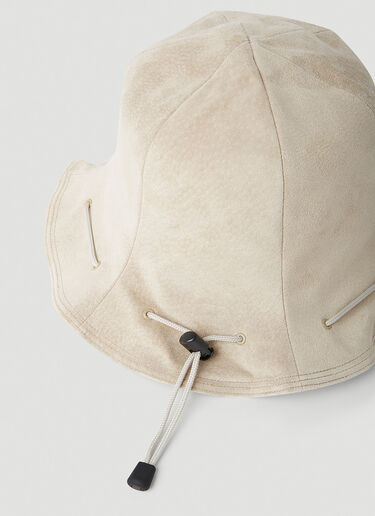 Hender Scheme Drawstring Bucket Hat Beige hes0152007