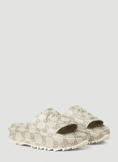 Gucci GG Platform Slides Cream guc0251159