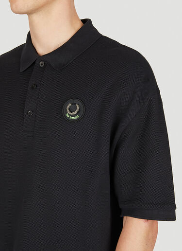Raf Simons x Fred Perry Logo Patch Polo Shirt Black rsf0150007