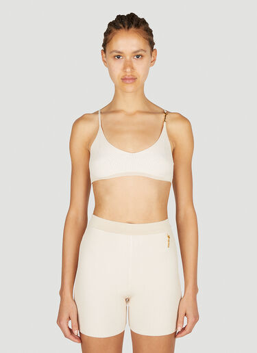 Jacquemus Le Bandeau Pralu Bra Beige jac0251021