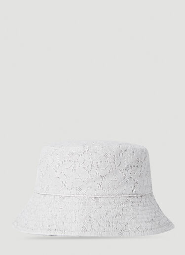 Lace Bucket Hat Guess USA Lace Bucket Hat White gue0152023